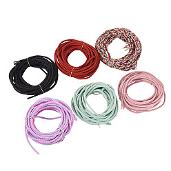 Разноцветный 5m с нейлоновым покрытием 304 плетеные провода из нержавеющей стали, круглые, красочный, 3 мм, 9 датчик, около 16.40 футов (5 м) / комплект