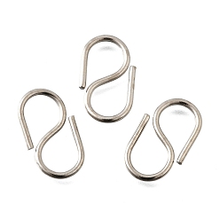 Платина Железные застежки с крючками, платина, 22x13x2 мм, отверстие : 8 мм