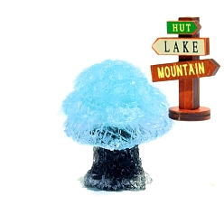 Аквамарин Украшения из натурального аквамарина, украшение для домашнего офиса из смолы, дерево, 42x50 мм