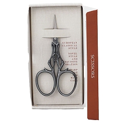 Gunmetal Stainless Steel Scissors, Embroidery Scissors, Sewing Scissors, Gunmetal, 132x67x21mm