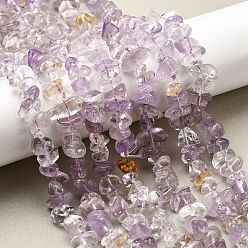 Аметрин Природные Аметрин бисер нитей, чип, 4.5~15x3~10x2.5~8 мм, отверстие : 0.8 мм, около 95~100 шт / нитка, 15.75~16.02'' (40~40.7 см)