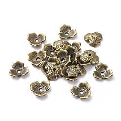 Античная Бронза Тибетском стиле сплав шарик крышки, без свинца и без кадмия, античная бронза, 11x2.5 мм, отверстие : 1.5 мм
