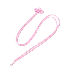 Бледно-Розовый Нейлоновый шнур Lucky Knot, амулет Юки, подвеска, украшения, для узла талисмана удачи, розовый жемчуг, 392~400 мм