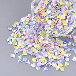 (52) Непрозрачная лаванда Аксессуары для орнаментов, пластиковые пайетки / блестки из пвх, нет отверстий / неосвещенных бусинок, ромб, разноцветные, 3.5x3.5x0.8 мм , около 1400 шт / мешок