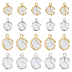 (52) Непрозрачная лаванда 32шт 4 подвески в стиле кошачий глаз, с 304 фурнитурой из нержавеющей стали, круглые, разноцветные, 11.5~13x8~8.5x7~7.5 мм, отверстие : 1~1.2 мм, 8 шт / стиль