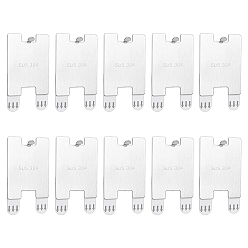 Нержавеющая Сталь Цвет Самоклеящийся настенный крючок из нержавеющей стали, цвет нержавеющей стали, 64.5x50x6 мм