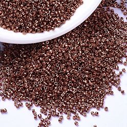 (DB1842) Гальваническый Темно-ягодный Дуракоат Бусины miyuki delica, цилиндр, японский бисер, 11/0, (дБ 1842) дюракаль оцинкованная темная ягода, 1.3x1.6 мм, отверстия: 0.8 мм, около 10000 шт / мешок, 50 г / мешок