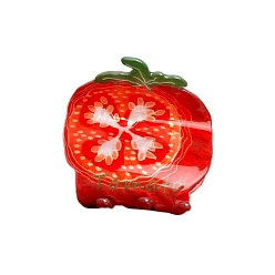 Помидор Акриловые коготь заколки, аксессуары для волос для женщин и девочек, помидор, 52 мм