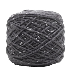 Серый Полиэфирная пряжа, твидовая пряжа, для вязания крючком принадлежности, серые, 6 мм, около 240.59 ярдов (220 м) / моток