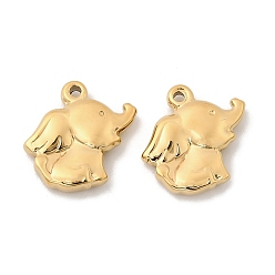 Слон 304 прелести нержавеющей стали, ионное покрытие (ip), золотые, слон, 13.5x14x3 мм, отверстие : 1.4 мм