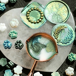 Темно-серый 150 шт. Частицы сургуча, для ретро печать печать, отпечаток лапы, темно-серый, 10 мм