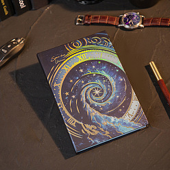 Midnight Blue Retro Gothic Style Fairy Tale Butterfly Notebooks, Midnight Blue, 188x128mm