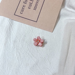 Pink Пластиковые цветок кулачковые зажимы для волос, аксессуары для волос для женщин и девочек, розовые, 20 мм