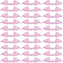 Pink Крылья демона радуга переливающаяся искусственная кожа украшения аксессуары, для одежды своими руками, шляпа, пакет, розовые, 38.5x137x4 мм