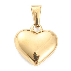 Letter L 304 Stainless Steel Pendants, Heart with Black Letter, Golden, Letter.L, 16x16x4.5mm, Hole: 7x3mm