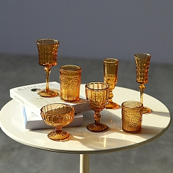 Седло Коричневый Миниатюрная симуляция еды, игры в чашке с водой, Модель бокала для красного вина для кукольного домика, седло коричневый, 11~20x17~39 мм