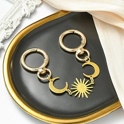 Золотой Латунные лунные солнечные цепочки для удлинителей сумок, с поворотными застежками из цинкового сплава, аксессуары для замены сумок, золотые, 160 мм