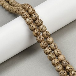 Темный Хаки Натуральные бусины из семян рудракши бодхи, четки мала, бусины Будды, рондель, Темный хаки, 9x8 мм, отверстие : 1 мм, около 120 шт / нитка, 38.98'' (99 см)