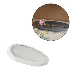 Oval Силиконовые формы, формы для литья смолы, для уф-смолы, эпоксидная смола, белые, овальные, 290x171x23 мм