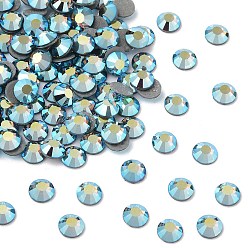 30010 200 Smoked Sapphire AB Камни preciosa® crystal hotfix с плоской основой, чешский хрусталь, круглый(438 11 612 шатон роза вива 12 ®), 30010 200 дымчатый сапфир ab, ss 16 (3.8~4 мм)