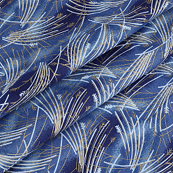 Bleu Royal Tissu en coton à motif d'écailles de poisson, rectangle, bleu royal, 1000x1500x0.2mm