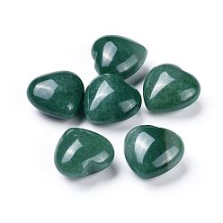 Green Aventurine Natural Green Aventurine Heart Love Stone, Pocket Palm Stone for Reiki Balancing, 25x24~26x13~15mm
