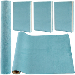 Turquoise 1.1M Self Adhesive Velvet Book Covers, Notebook Wraps, Turquoise, 37x0.06cm