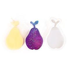 Pear Силиконовые формы для свечей своими руками, для изготовления ароматических свечей, груша, 9.9x6.3x2.6 см