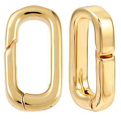 Real 14K Gold Filled 2шт. латунные пружинные кольца-затворы, овальные, real 14 k золото заполнено, 16.5x8.5x3 мм, внутренний диаметр: 11.5x5 мм
