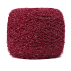 Темно-Красный Пряжа мохер, для ткачества, вязание крючком, темно-красный, 1.5~2 мм, около 150г/моток