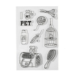 Others Silicone Stamps, for DIY Scrapbooking, Photo Album Decorative, Cards Making, Stamp Sheets, Light Pattern, Pattern: 27~75x17~57mm, 160x108x3mm