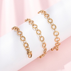 Золотой 304 нержавеющая сталь 6 колье из звеньев цепи диаметром 1 мм, ионное покрытие (ip), золотые, 18.07 дюйм (45.9 см)