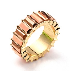 Топаз Кольцо на палец со сверкающими стразами, плоское кольцо на палец для женщин, золотой свет, топаз, размер США 7 3/4 (17.9 мм)