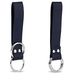 Черный 2шт. пряжки для ремня из сплава, имитирующие кожу, прямоугольные, платина, чёрные, 165 мм