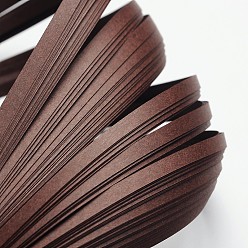 Coconut Brown Quilling Paper Strips, Coconut Brown, 530x5mm, about 120strips/bag