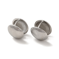 Нержавеющая Сталь Цвет Не тускнеющая 304 серьга-кольцо из нержавеющей стали, круглые, цвет нержавеющей стали, 14.5 мм