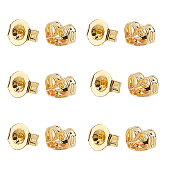 Golden 304 Stainless Steel Ear Nuts, Butterfly Earring Backs for Post Earrings, Golden, 5x4.5x3mm, Hole: 0.8mm, 600pcs/box