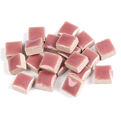 Бледно-фиолетовый Красный Мозаичная плитка из фарфора квадратной формы, для поделок из мозаики своими руками, рамки для картин и многое другое, бледно-фиолетовый красный, 10x10 мм, о 205 шт / комплект