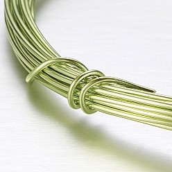 Green Yellow Round Aluminum Wire, Bendable Metal Craft Wire, for DIY Arts and Craft Projects, Green Yellow, 18 Gauge, 1mm, 5m/roll(16.4 Feet/roll)