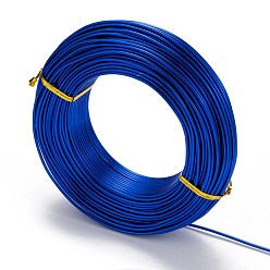 Royal Blue Round Aluminum Wire, Flexible Craft Wire, for Beading Jewelry Doll Craft Making, Royal Blue, 12 Gauge, 2.0mm, 55m/500g(180.4 Feet/500g)