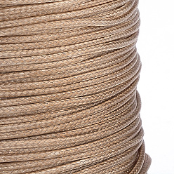 Peru Braided Korean Waxed Polyester Cords, Peru, 1mm, about 174.97 yards(160m)/roll