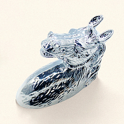 Платина Ручка ящика из сплава, с винтами, шкаф тянет ручки для ящика, аксессуары для дверных ручек, лошадь, платина, 40x20x37 мм