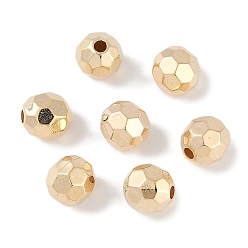 Пластиковый CCB пластиковые шарики, круглые, граненые, 7.5x7 мм, отверстие : 1.8 мм