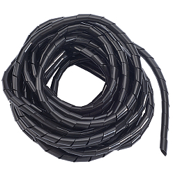 Черный 1 защитная пленка для обмотки кабеля, намоточная труба спиральная кабельная муфта, чёрные, 9~10 мм, около 8.75 ярдов (8 м) / пачка