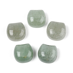 Зеленый Авантюрин Бусины из натурального зеленого авантюрина в форме кошачьей головы, 14~15.5x15.5~16.5x8~8.5 мм, отверстие : 1.2~1.4 мм