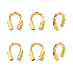 Настоящее золото 18K 6шт 925 серебряная проволочная оправа, реальный 18 k позолоченный, 4.5x4x1 мм, отверстие : 0.6 мм