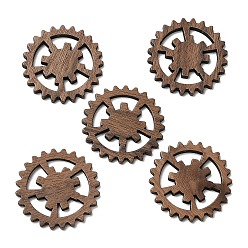 Chameau Pendentifs en bois de noyer, charme d'engrenage, chameau, 27.5x2mm
