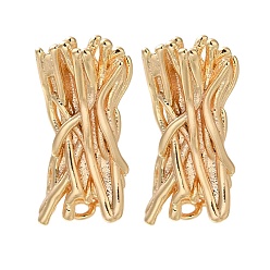 Настоящее золото 18K Изделия из латуни, без кадмия, без никеля и без свинца, реальный 18 k позолоченный, 23x10 мм, отверстие : 1.4 мм, штифты : 1 мм