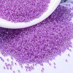 (DB2038) Светящаяся Сумасшедшая Слива Бусины miyuki delica, цилиндр, японский бисер, 11/0, (дБ 2038) светящаяся слива с ума, 1.3x1.6 мм, отверстие : 0.8 мм, Около 100000 шт / 500 г