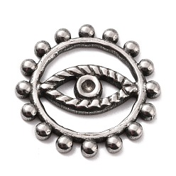 Stainless Steel Color 304 Stainless Steel Filigree Joiners Links, Sun with Eye, Stainless Steel Color, 20x2mm,  fit for 1.5mm rhinestone